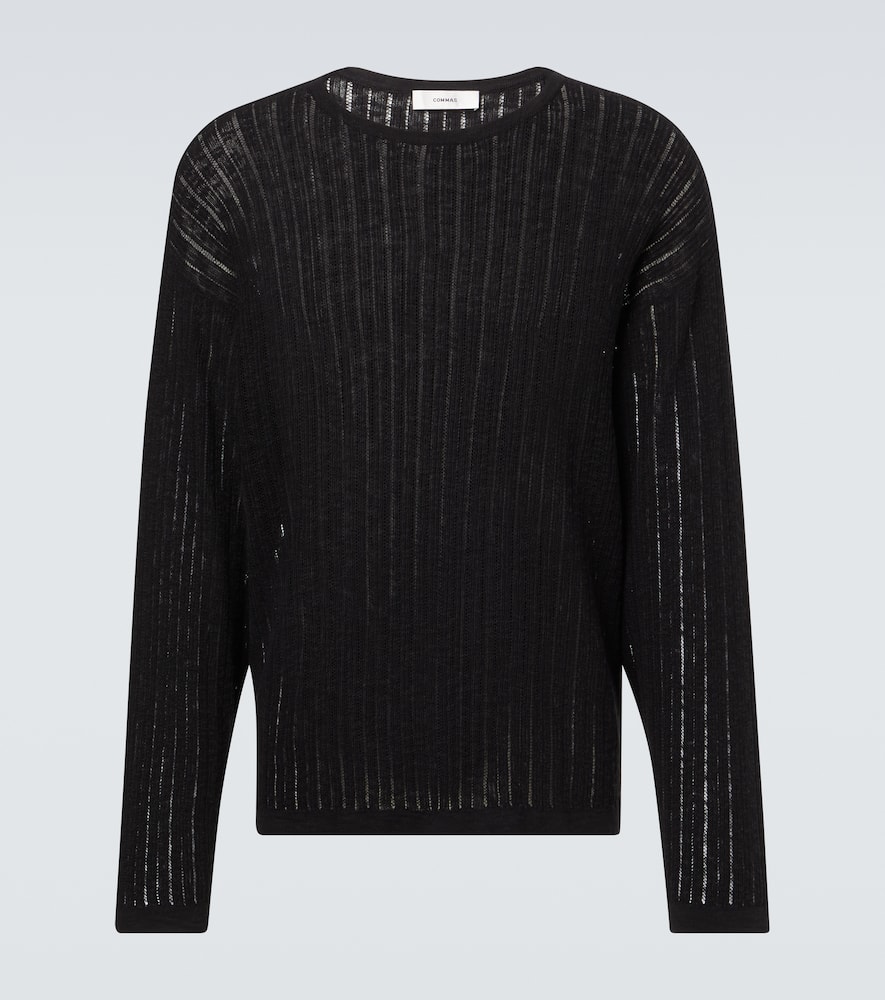 针窿棉质与亚麻毛衣