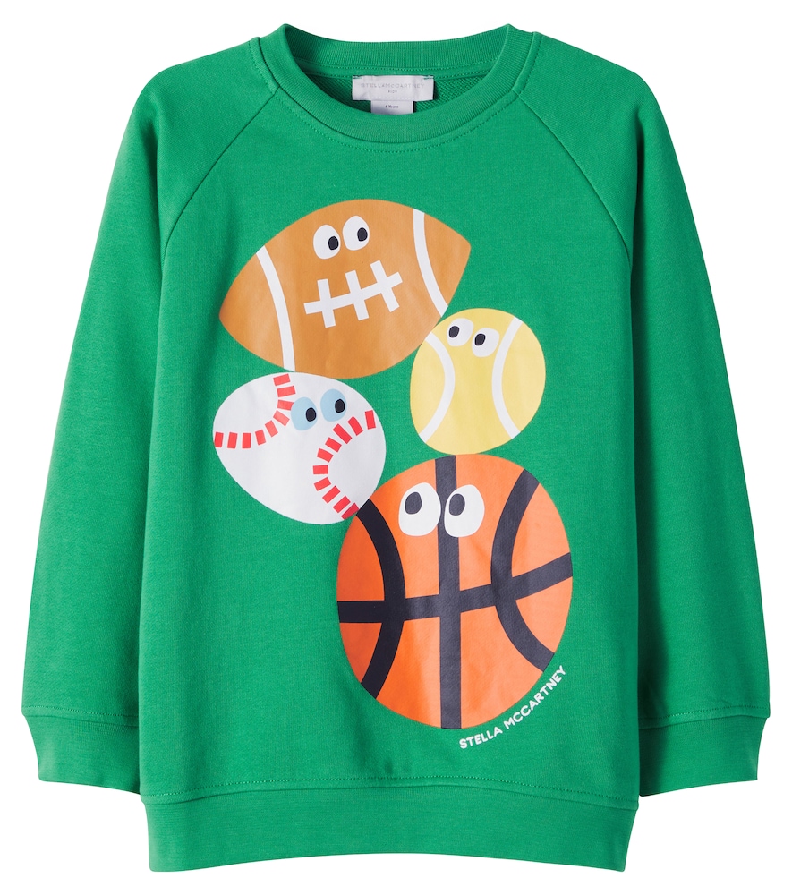 Stella McCartney Kids Printed cotton fleece sweatshirt　ステラ マッカートニー キッズ プリント コットン フリース スウェットシャツ Stella