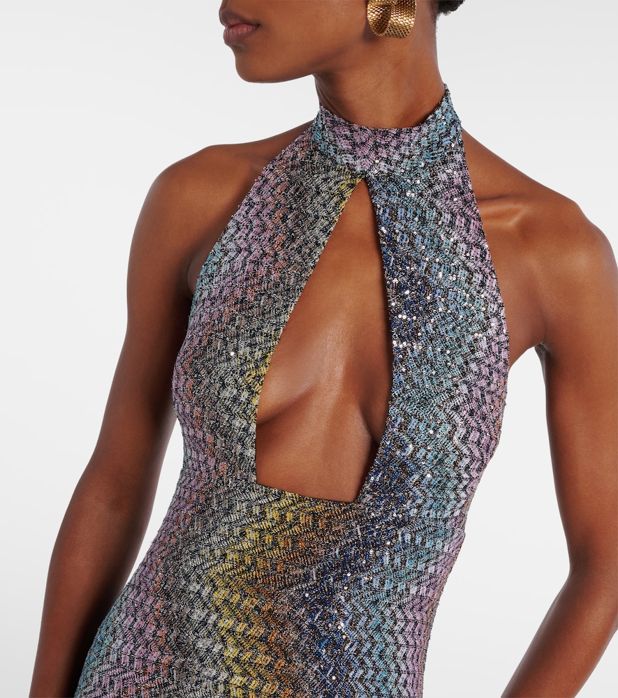  Missoni Missoni Robe Aus Häkelstrick Mit Pailletten 