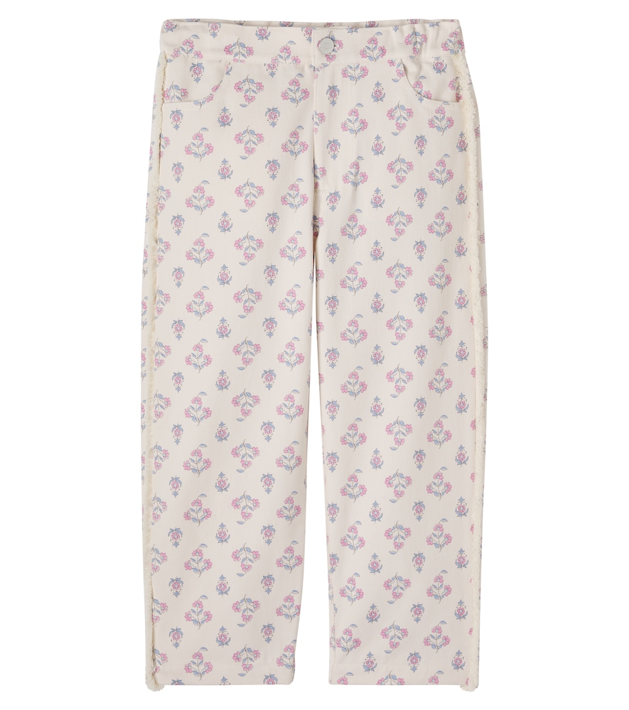 The New Society Pink Clavel Distressed Floral Jeans Y Size 6 - Mytheresa