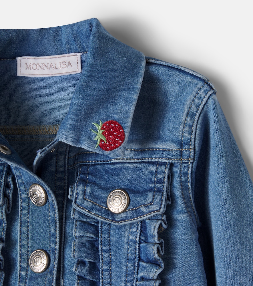  Monnalisa Monnalisa X Disneyâ® Baby Embroidered Denim Jacket 