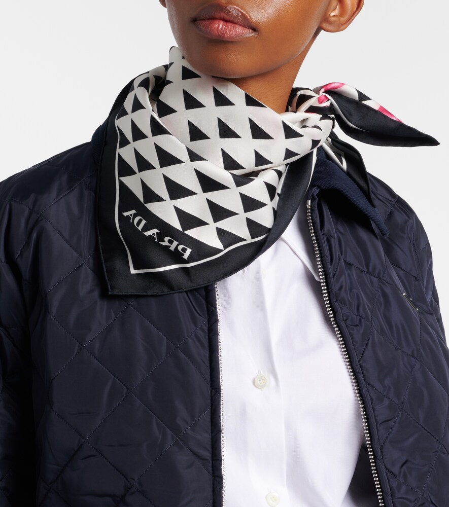 Prada Printed silk twill scarf