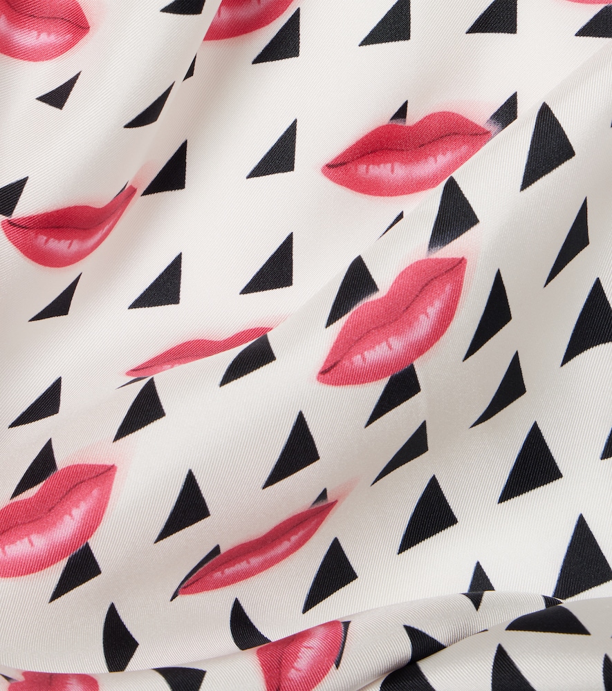  Prada Prada Bedrucktes Tuch Aus Seiden-twill 