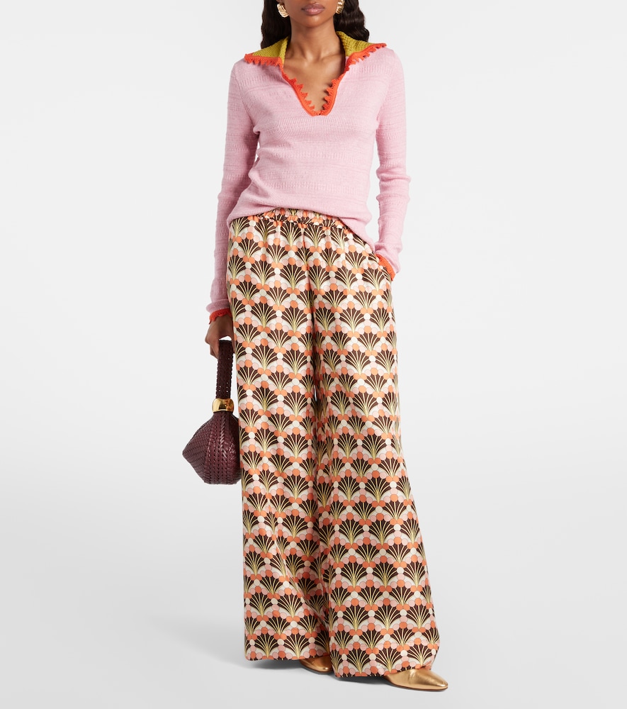 La DoubleJ Picket cotton and wool sweater