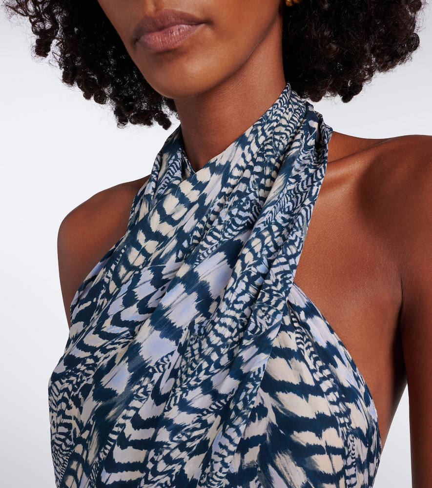 Enigma Silk Georgette Halterneck Top