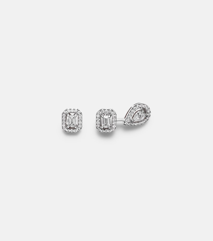 Messika Boucles doreilles My Twin 12 en or blanc 18 ct et diamants 3600$