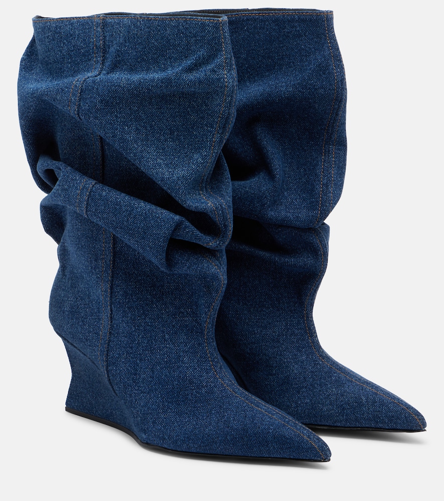 Ankle Boots aus Denim