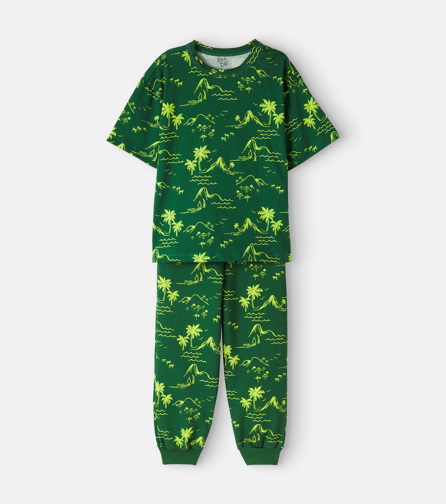Fábula Bedrucktes Set aus T-Shirt und Jogginghose