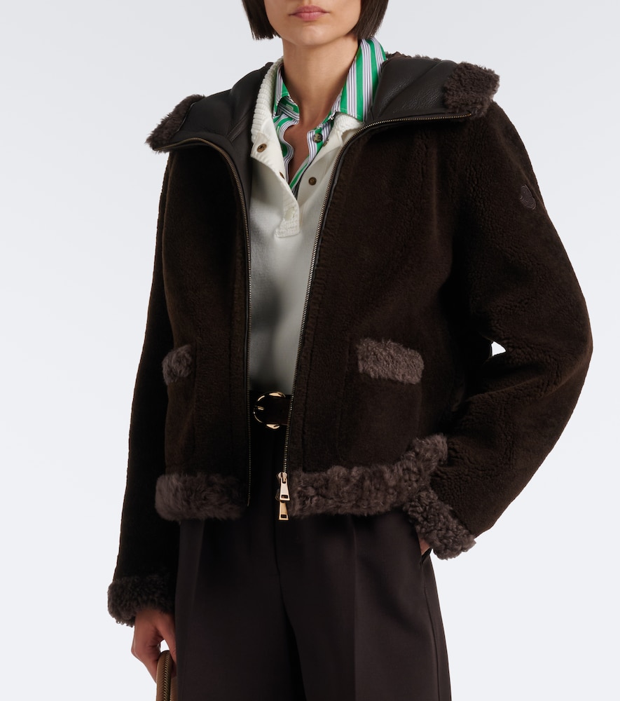 Leuctre Shearling-Trimmed Down Jacket