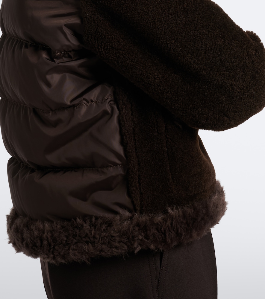 Leuctre Shearling-Trimmed Down Jacket
