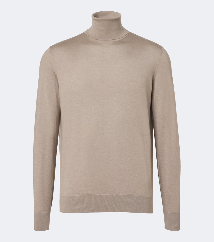 Rollkragenpullover aus Cashmere und Seide