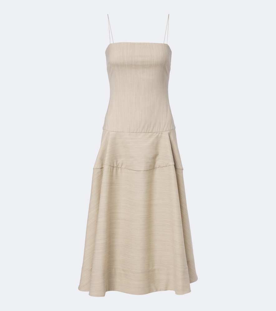 Midikleid Paradiso aus einem Wollgemisch