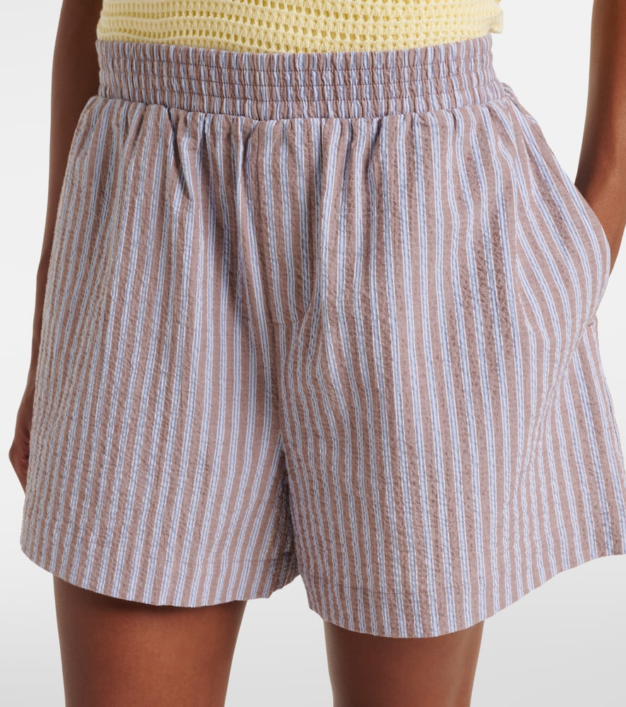Varley Darina seersucker striped cotton shorts | Thumbnail 3 Varley Darina seersucker striped cotton shorts | Thumbnail 3