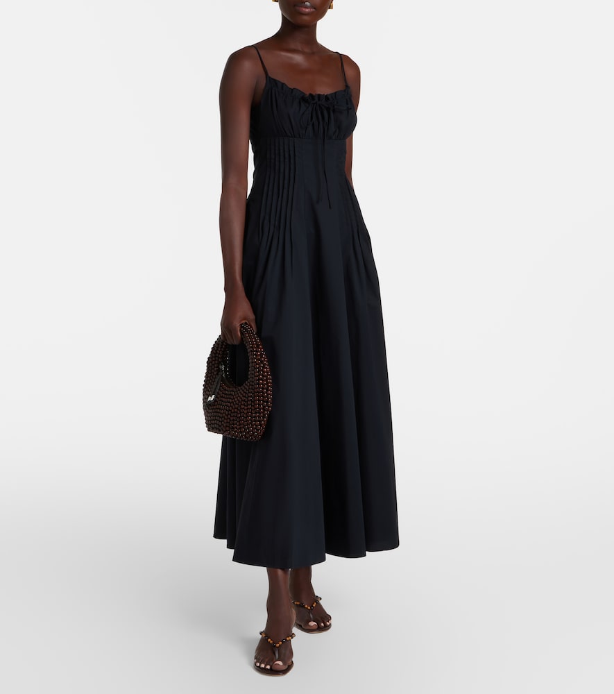 Staud Margi cotton poplin midi dress