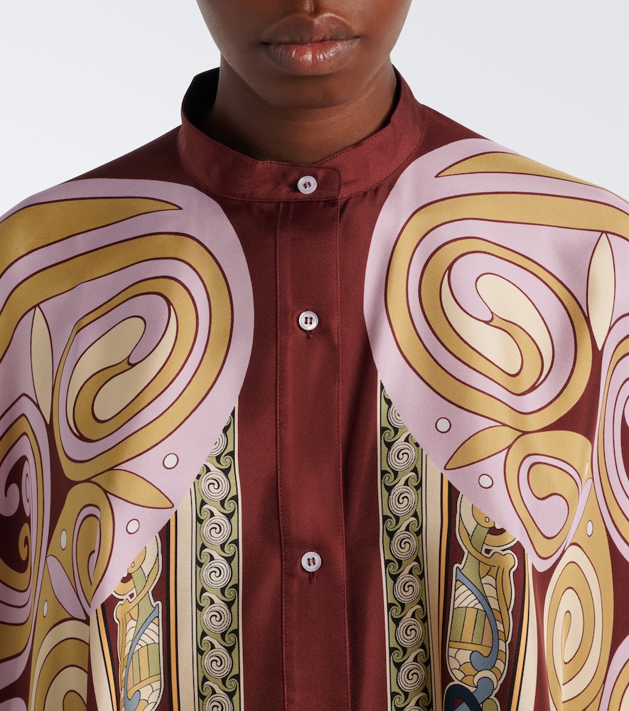 Foulard Printed Silk Twill Shirt