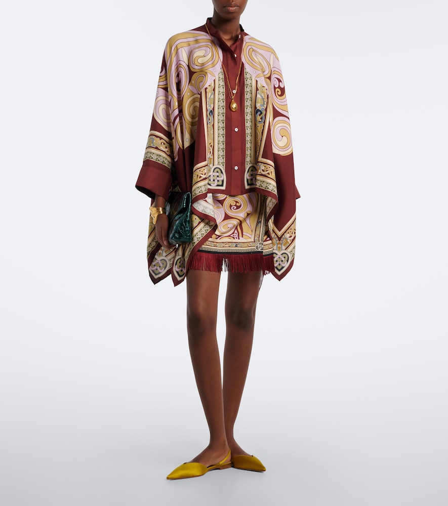Foulard Printed Silk Twill Shirt