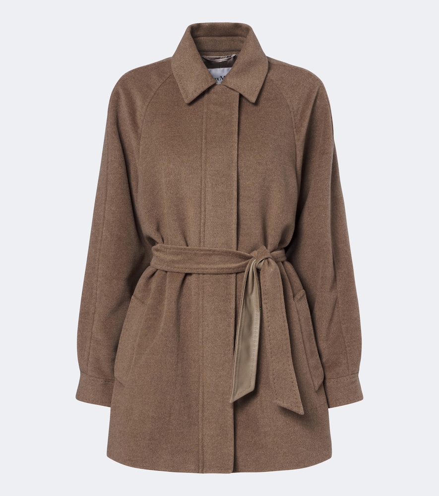 Cappotto in cashmere con cintura