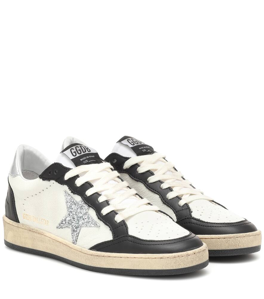 Golden Goose Ball Star Leather Low-top Sneakers In White | ModeSens