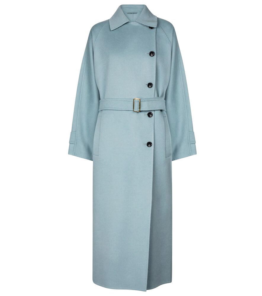 Max Mara Osol Camel Hair Trench Coat In 