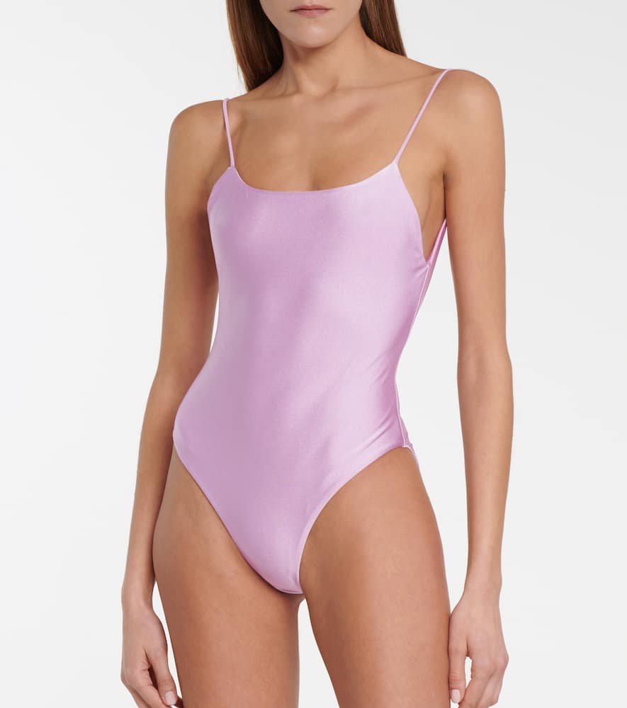 Jade Swim Trophy Open-back One-piece In Purple