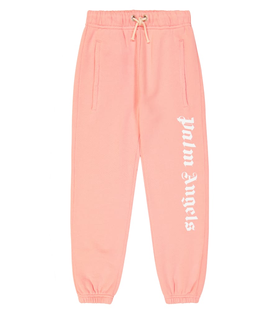 Palm Angels Kids Cotton logo sweatpants