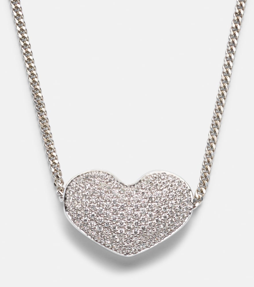  Eera Eéra Halskette Heart Aus 18kt Weißgold Mit Diamanten 