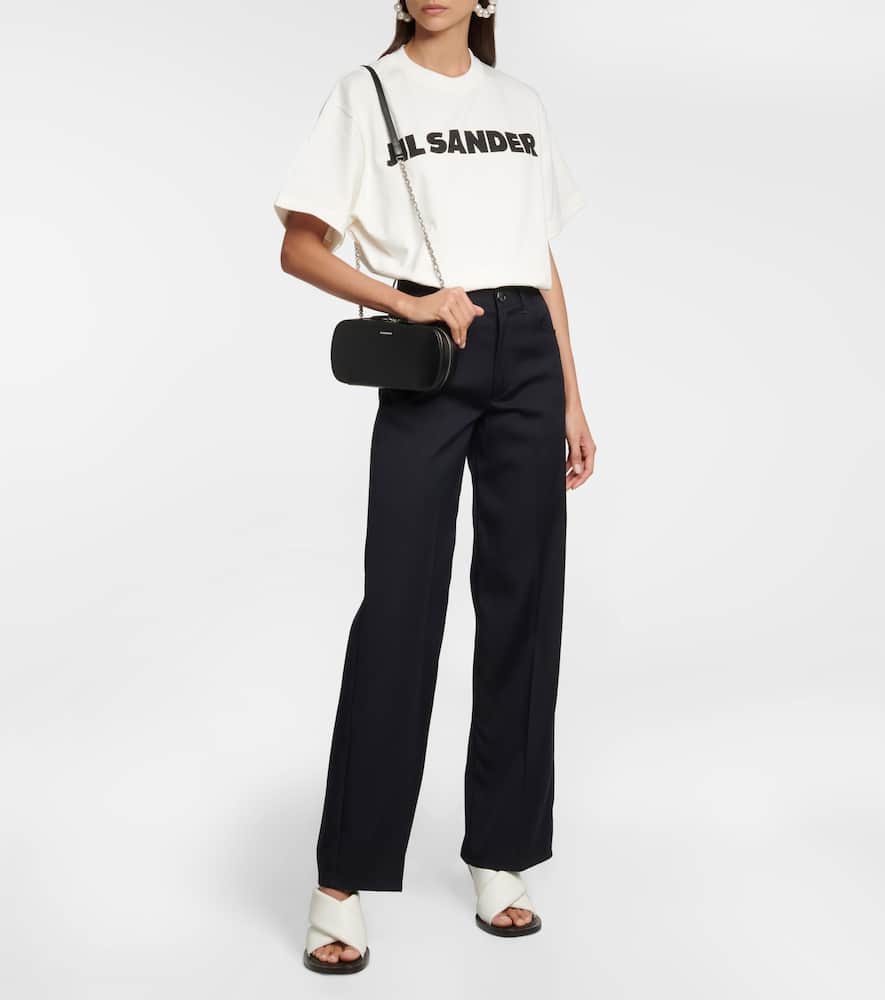 Jil Sander Small Crossbody Bag In Black
