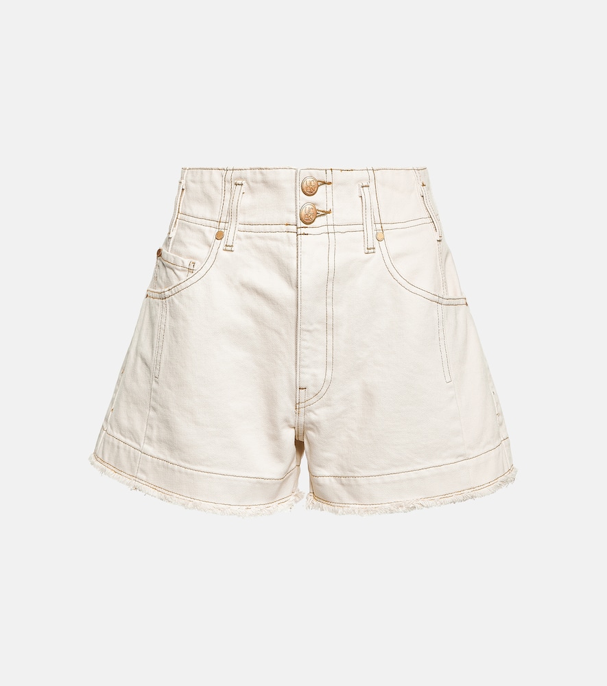 ULLA JOHNSON CHARLOTTE HIGH-RISE DENIM SHORTS