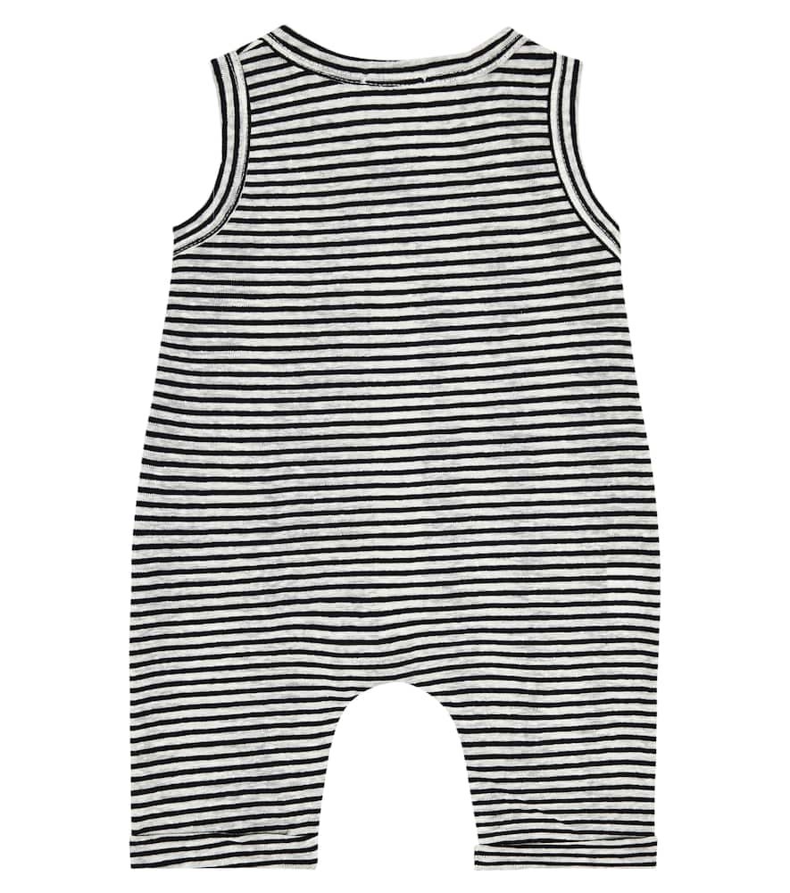 1+ In The Family Baby Kiko Striped Onesie In Blue-notte