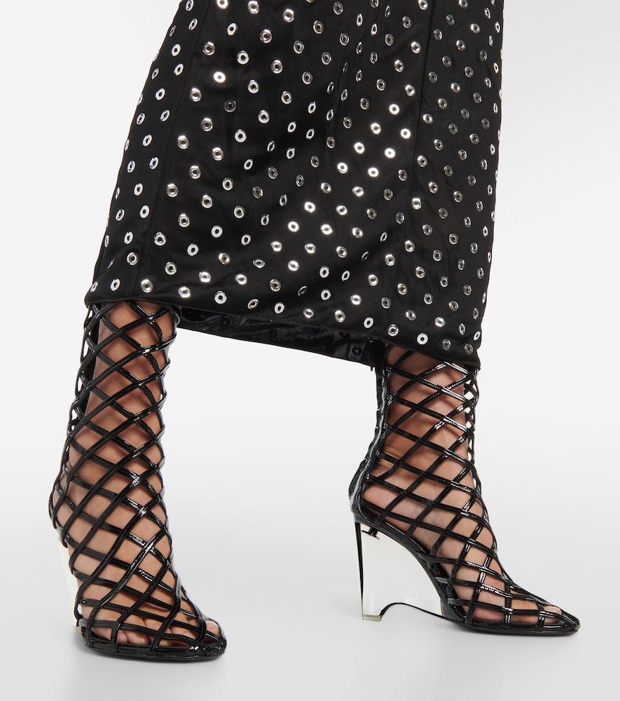  Alaia Alaia Embellished Halterneck Midi Dress 