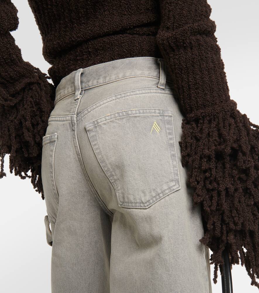 Attico Effie Oversized Jeans In Grey