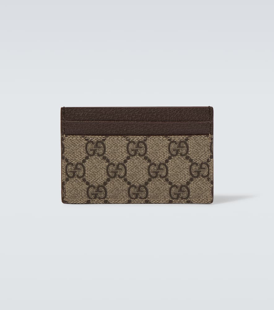 Gucci Men Gg Supreme Fabric Card Holder In Multi
