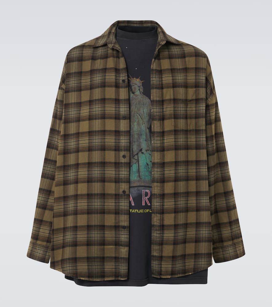 Balenciaga Paris Liberty layered cotton shirt