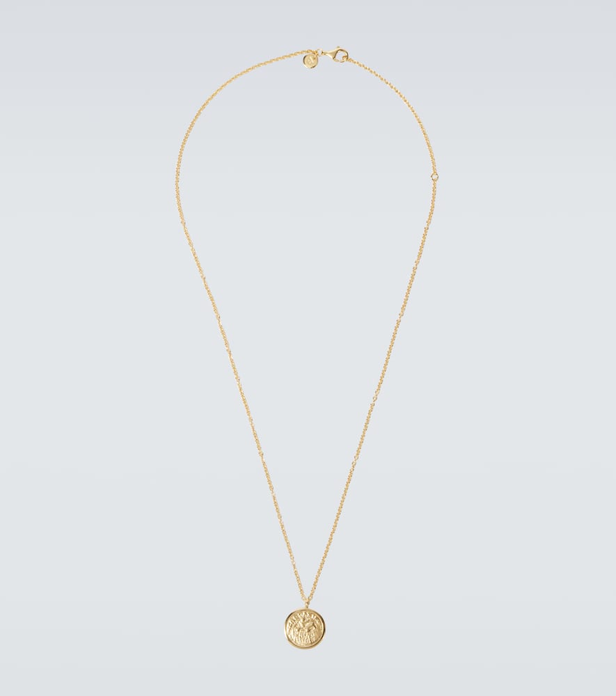 Tom Wood Coin 18kt gold-plated sterling silver pendant necklace