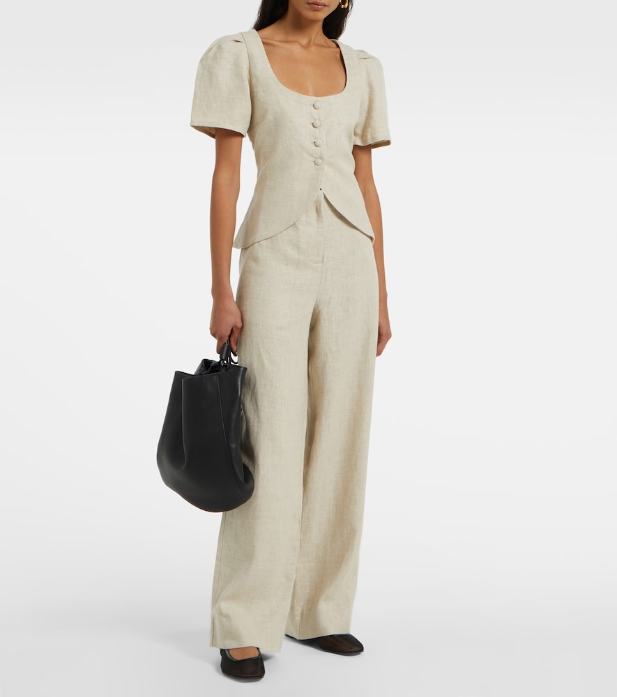 Faithfull Emma linen top