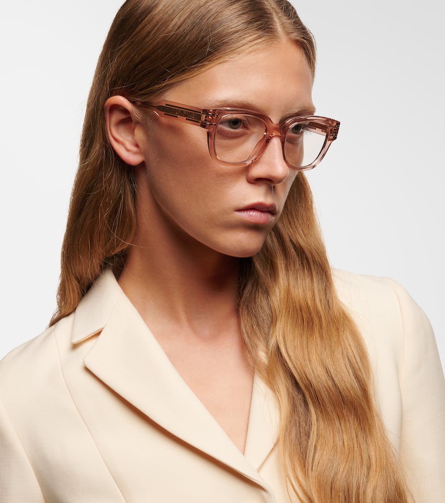 Dior Signature S6i Square Glasses In Pink