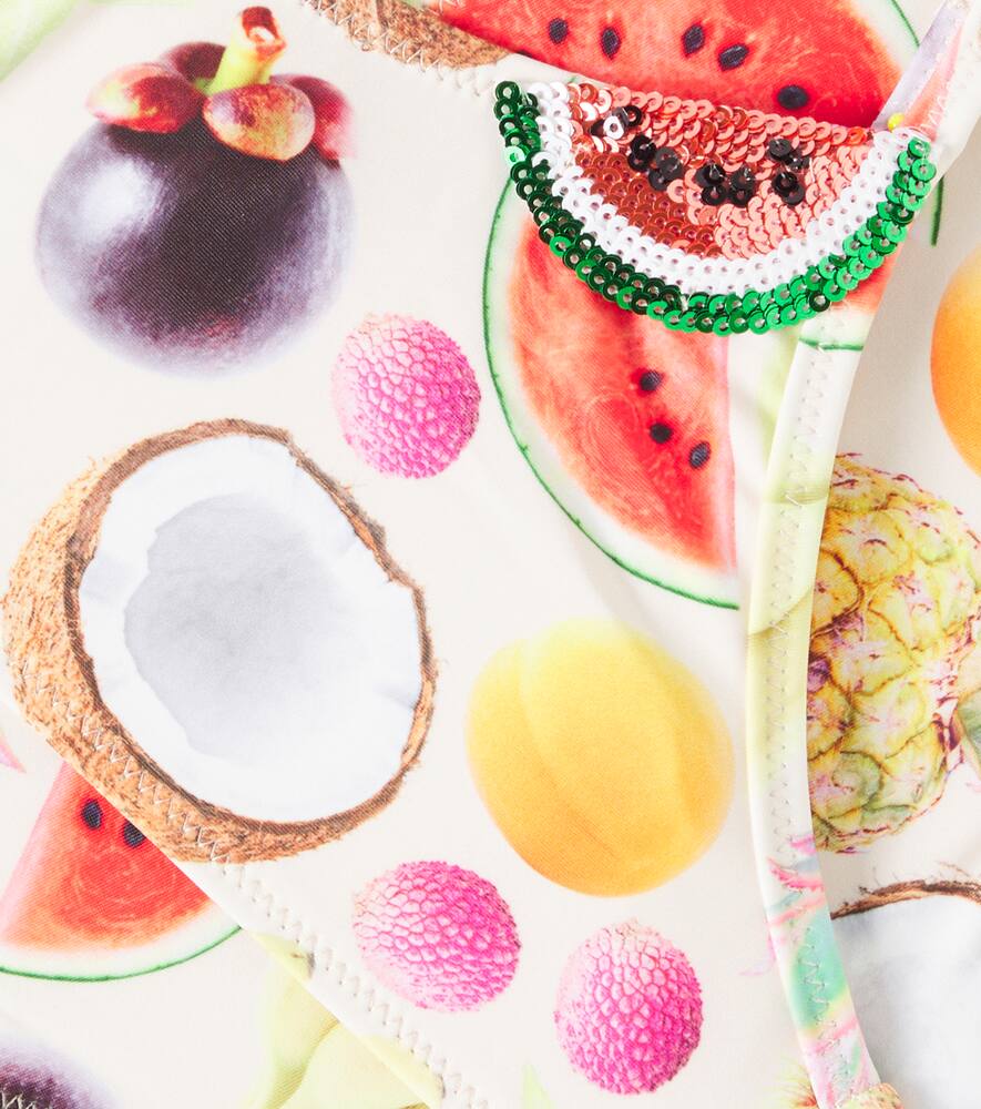 Molo Naja Printed One-shoulder Bikini In Multicoloured