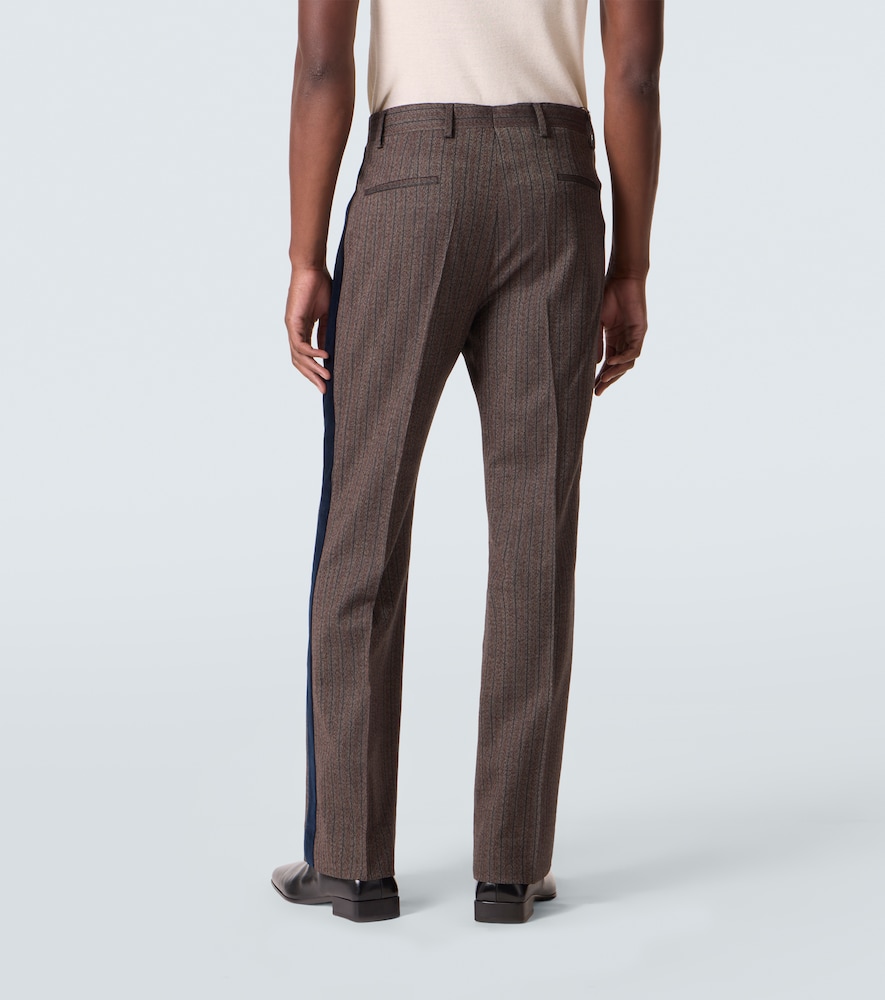  Wales Bonner Wales Bonner Alto Pinstripe Wool-blend Slim Pants 