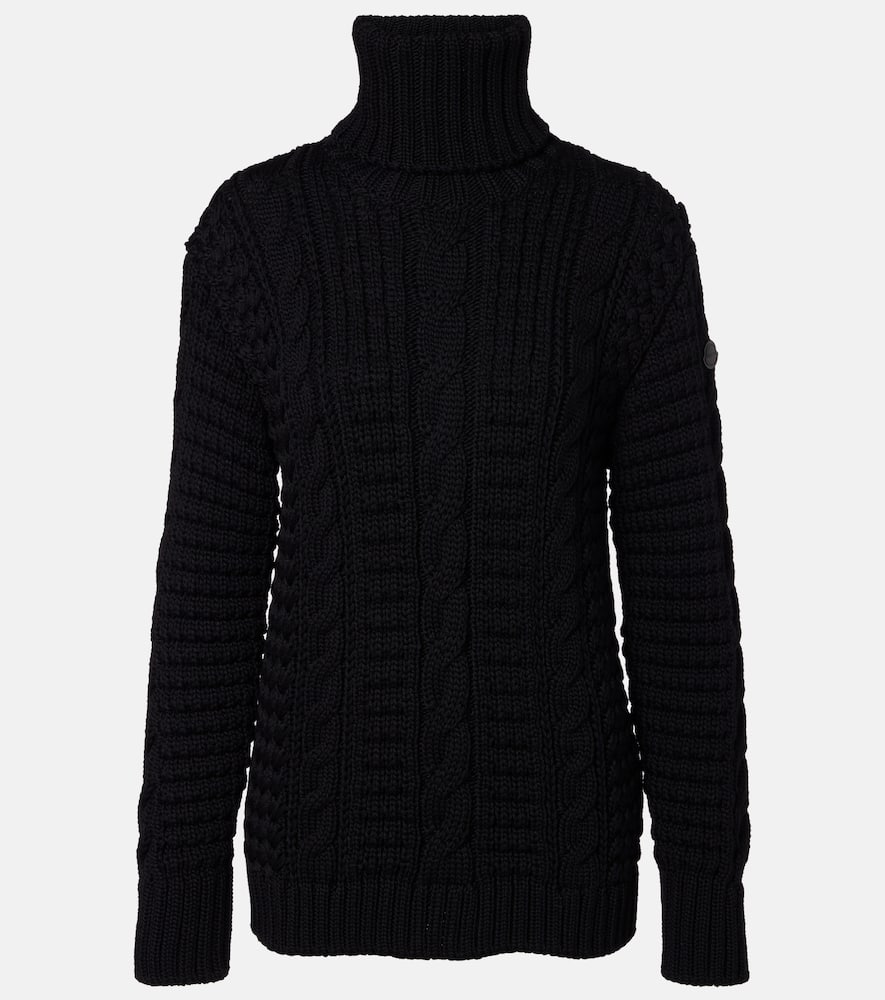 Moncler Genius Moncler X Edward Enninful Tricot Turtleneck Sweater Sweaters And Cardigans Black In Black