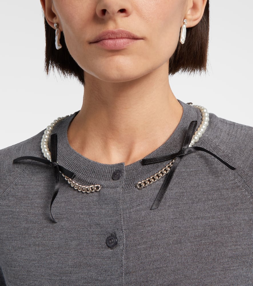 Simone Rocha Earrings With Freshwater Pearls In Multi
