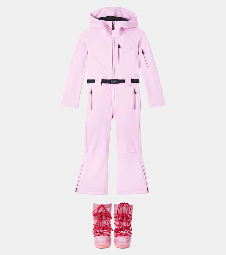 Perfect Moment Star Ski Suit In Pink