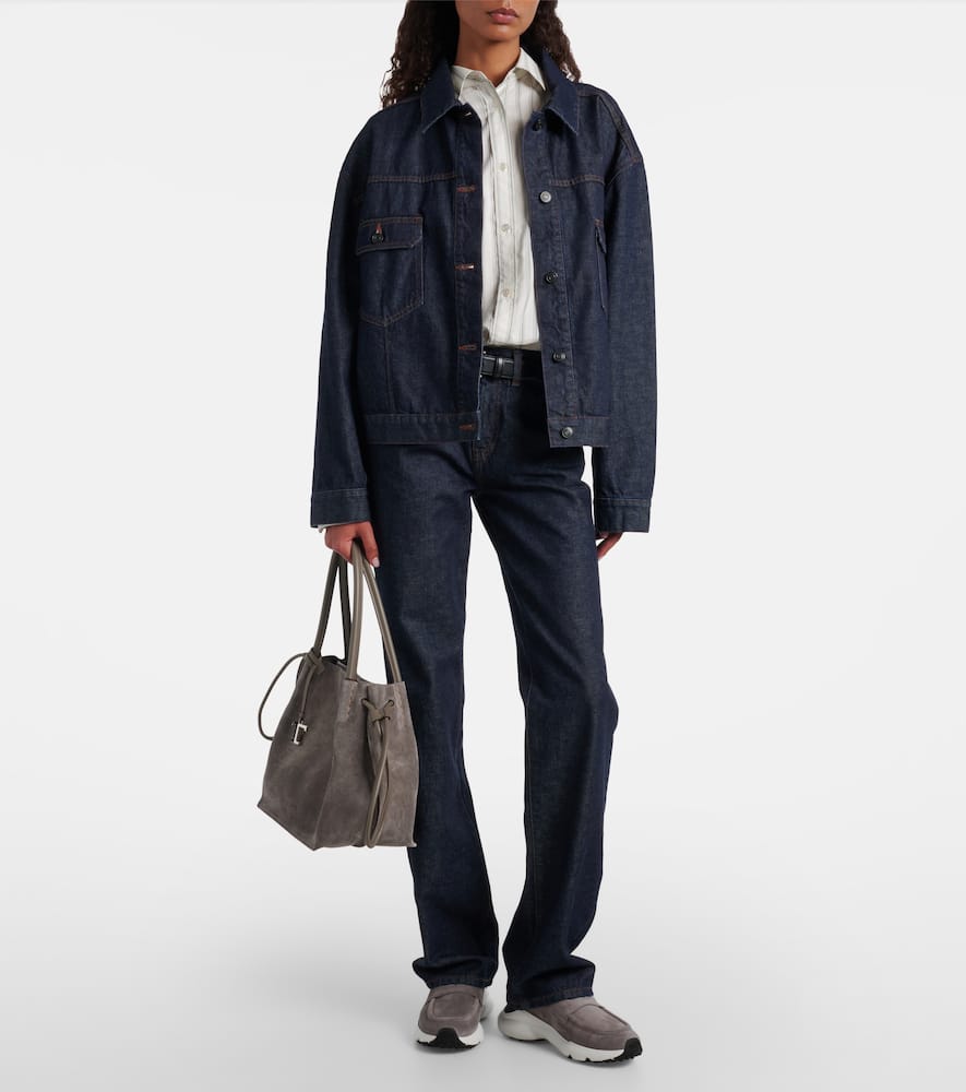 Tod's Shearling-lined Leather Slip-on Shoes In Multi