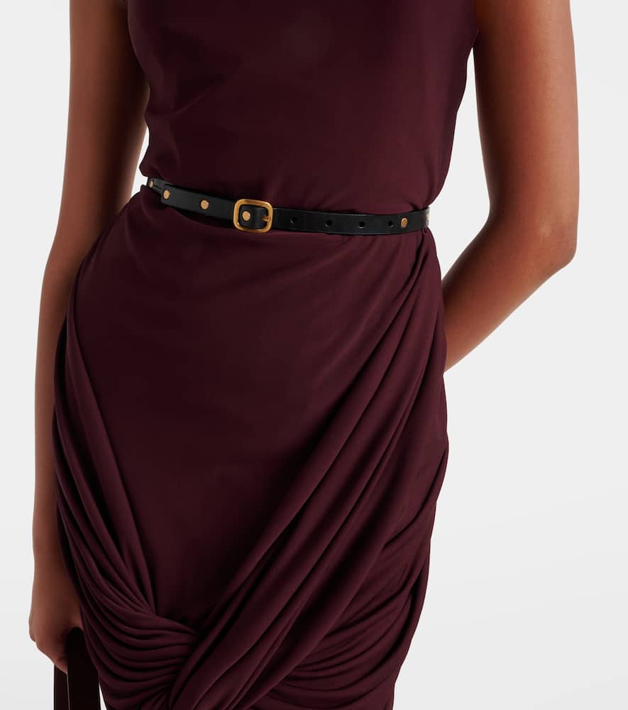 Loewe Studded Leather Belt In Black