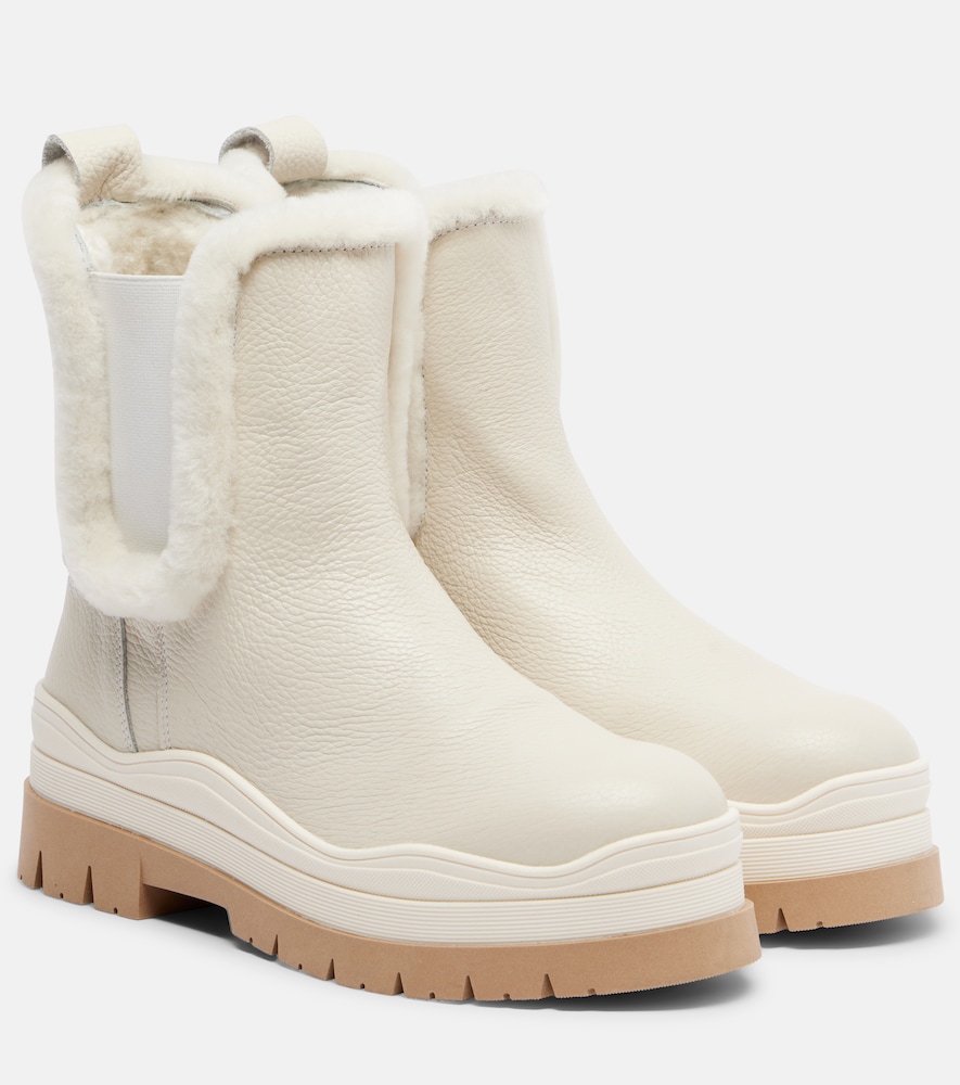 Bogner Bottines Arosa en cuir et shearling 450 €