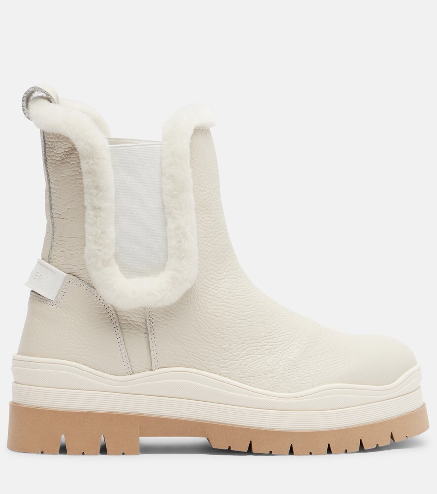  Bogner Bogner Arosa Shearling-lined Leather Ankle Boots 