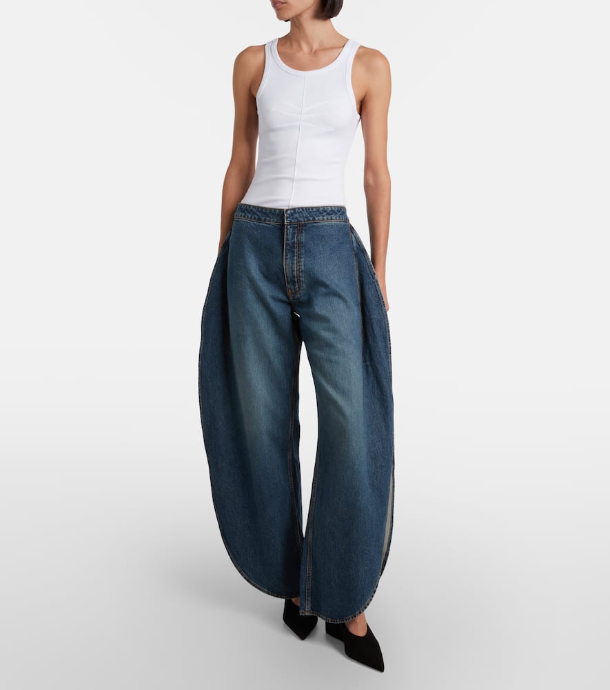 Alaïa Jersey Tank Top In White