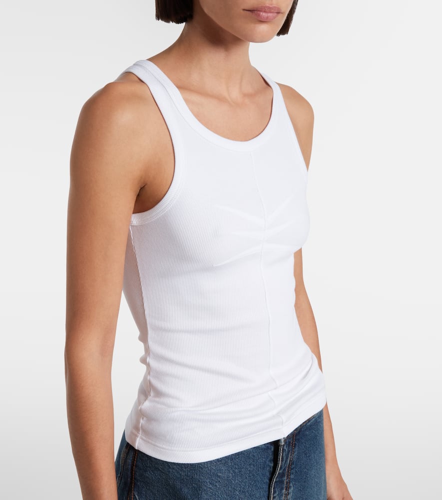 Alaïa Jersey Tank Top In White