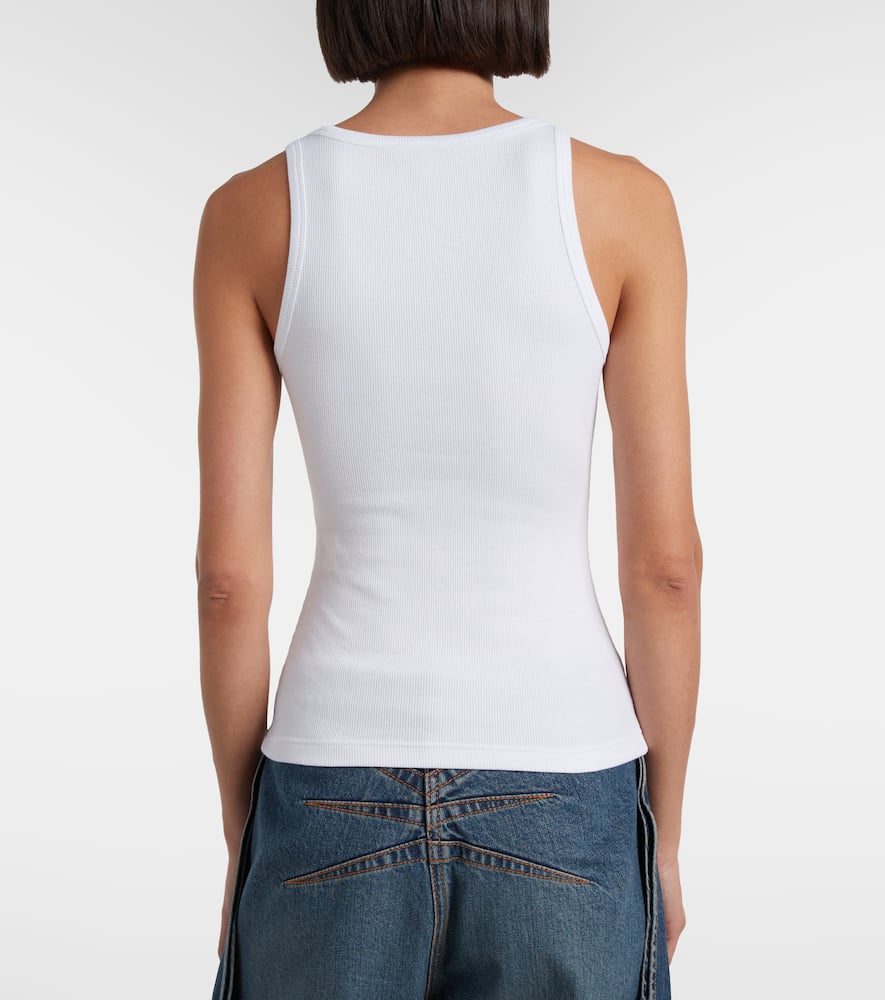 Alaïa Jersey Tank Top In White