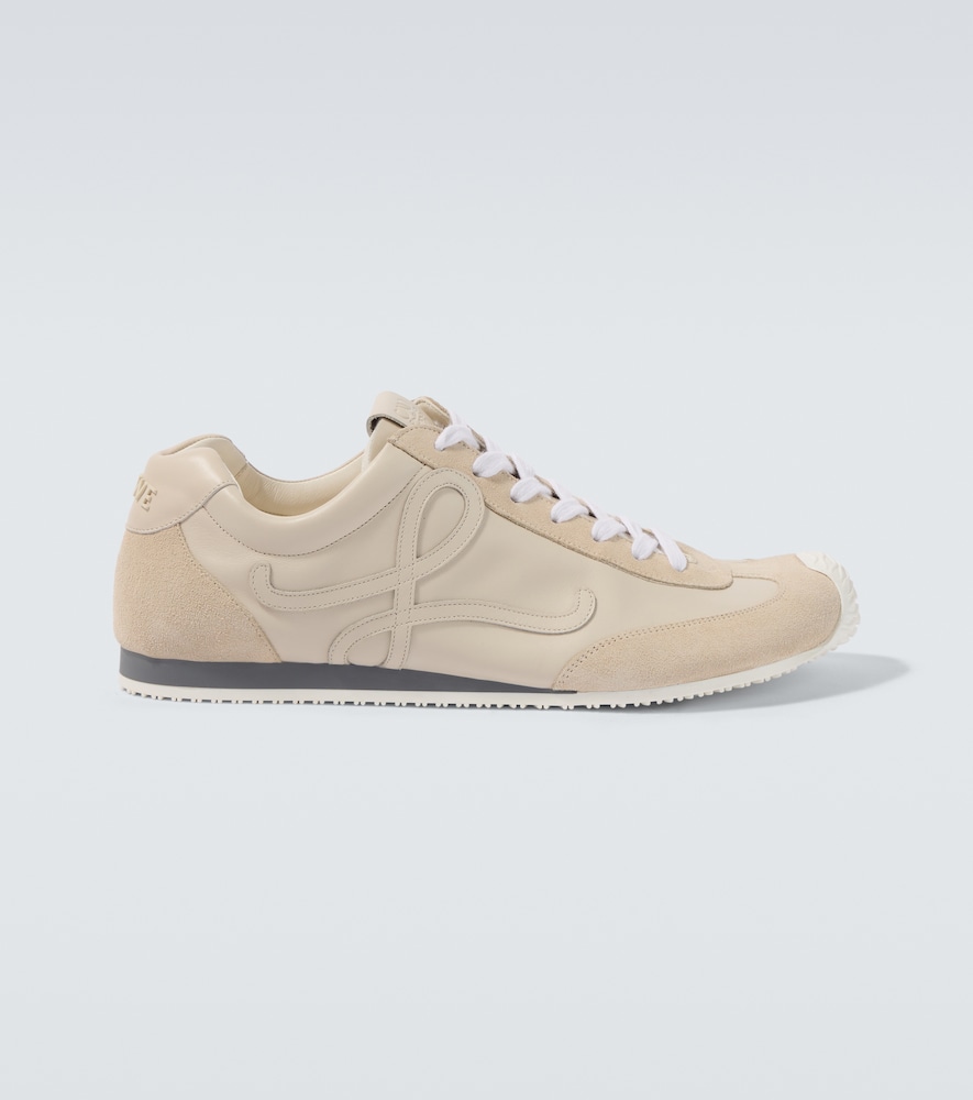 Loewe Ballet Runner 2.0 suede-trimmed leather sneakers