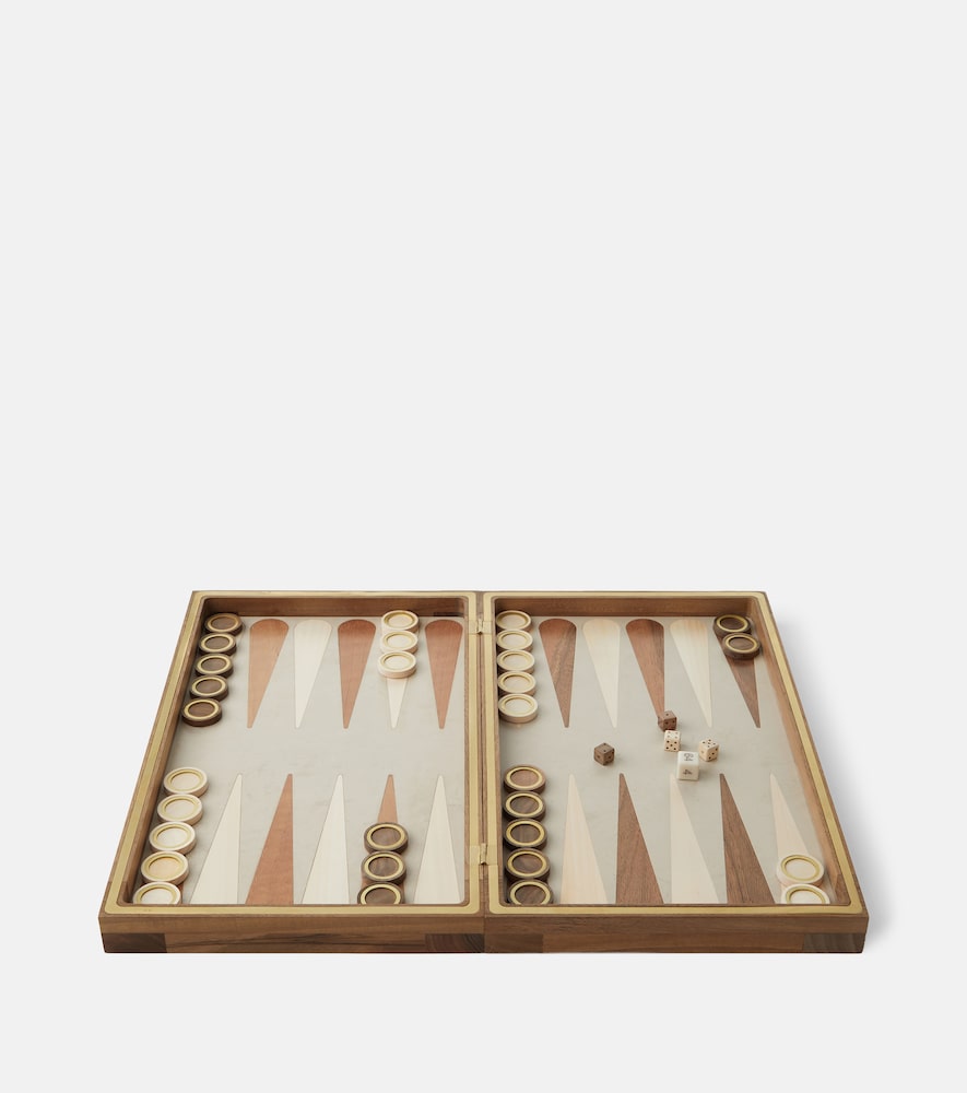 Brunello Cucinelli Unisex Brown Walnut Backgammon Set - Mytheresa